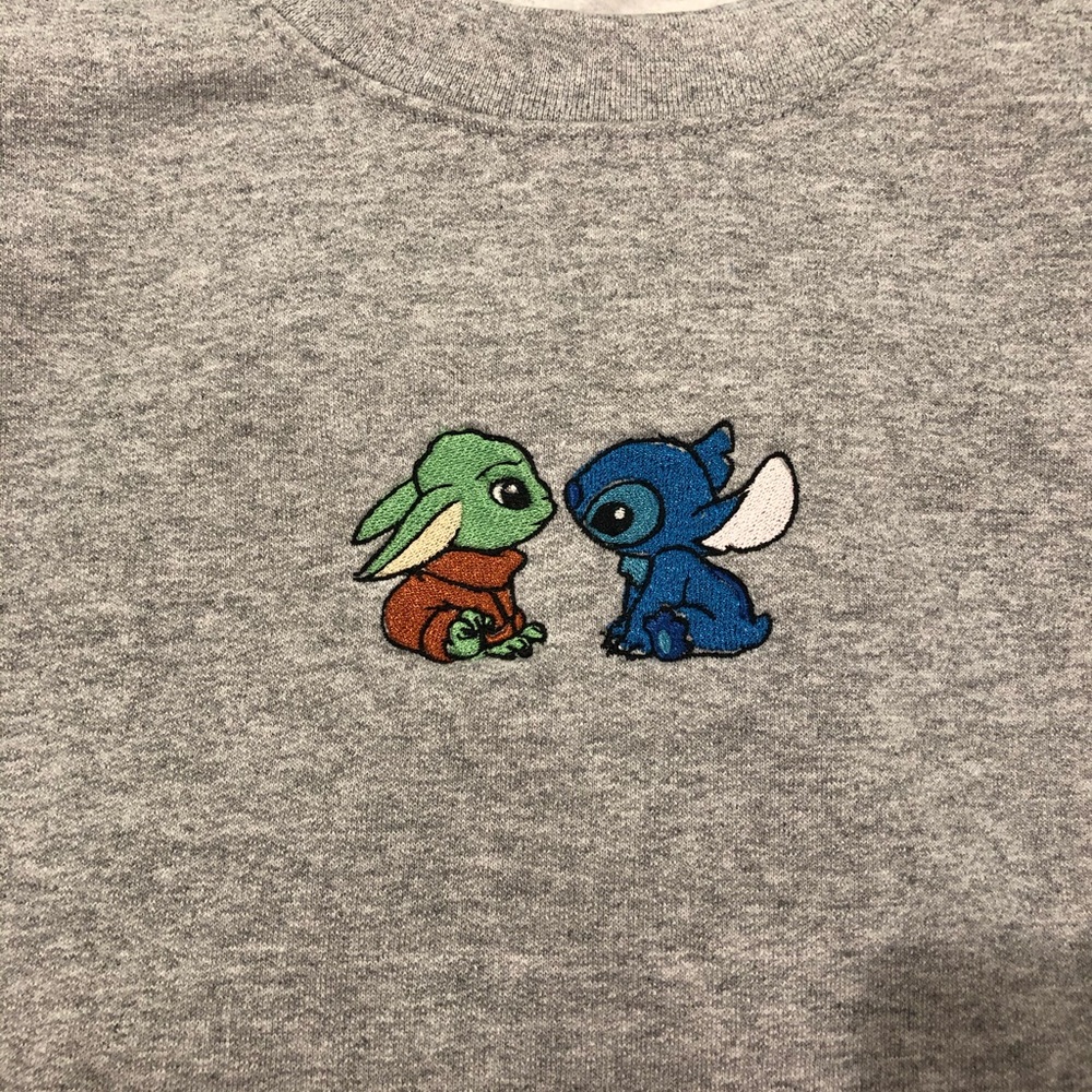 Stitch & Baby Yoda Crewneck
